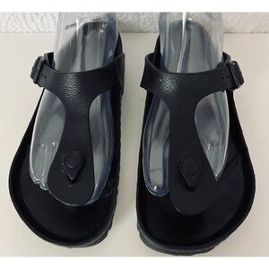 Birkenstock Gizeh Essentials Black EVA Slide Sandal. Size 38.
